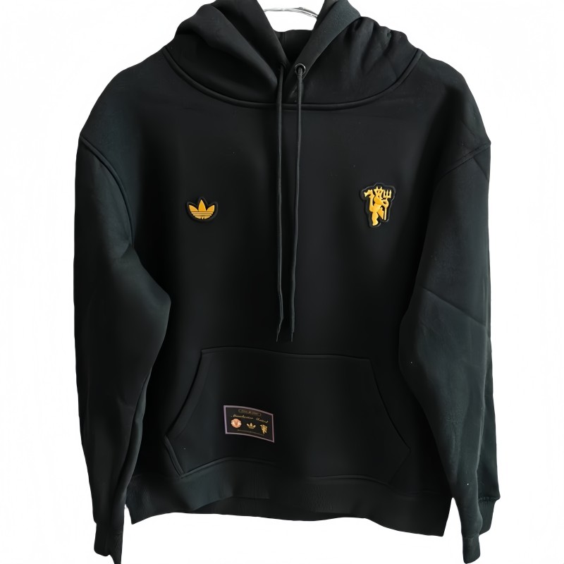 2025-26 Mens Manchester United black  hoody Hoodie Jersey