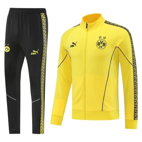 2025-26 Mens Borussia Dortmund Yellow jacket Tracksuit suit