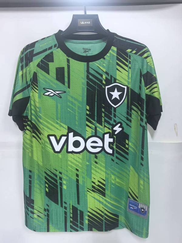 2025-26 Mens  Botafogo  Green goalkeeper Soccer Jersey