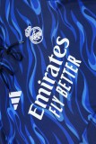 2025-26 Mens Real Madrid Royal blue Hoodie Tracksuit