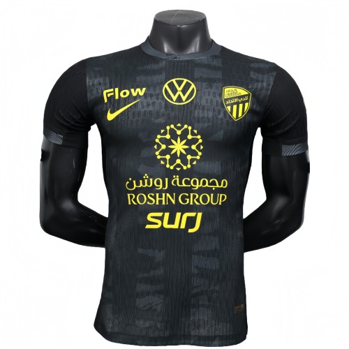 2025-26 Mens Ittihad third away black  Player version soccer jersey