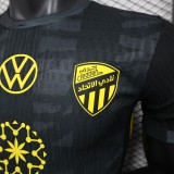 2025-26 Mens Ittihad third away black  Player version soccer jersey