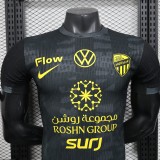 2025-26 Mens Ittihad third away black  Player version soccer jersey
