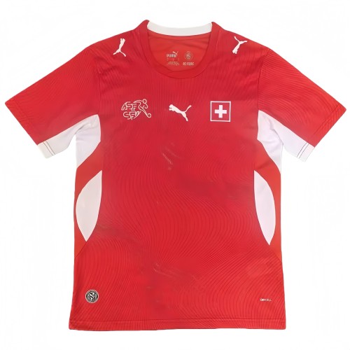 2026-27  Mens Switzerland Home red soccer jersey