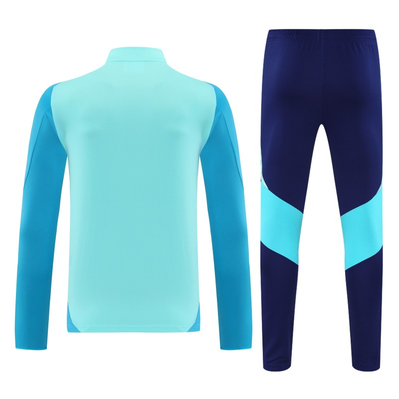2025-26 Mens Flamengo sky blue Half Pull  Tracksuit