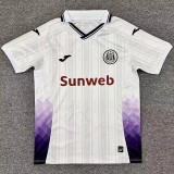 2025-26 Mens RSC Anderlecht away white Fans Soccer Jersey