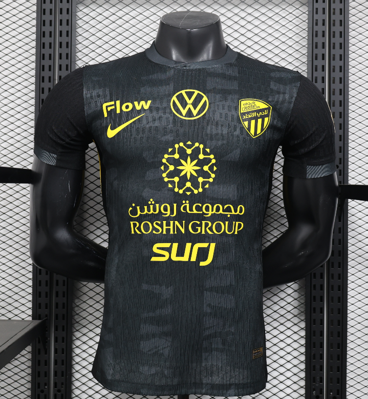 2025-26 Mens Ittihad third away black  Player version soccer jersey