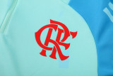 2025-26 Mens Flamengo sky blue Half Pull  Tracksuit