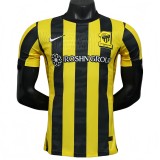 2025-26 Mens Ittihad home yellow  Player version soccer jersey