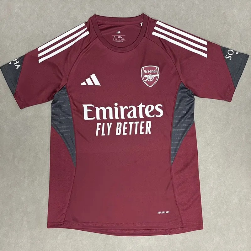 2025-26 Mens Arsenal Brown Red Soccer  jersey