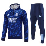 2025-26 Mens Real Madrid Royal blue Hoodie Tracksuit