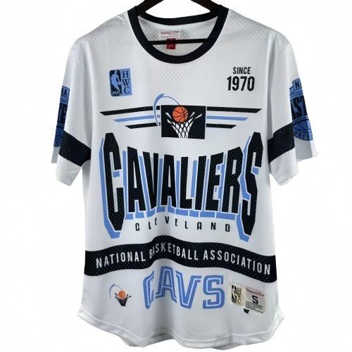 2026 Cleveland Cavaliers White Retro High Quality Casual T-Shirt #MN