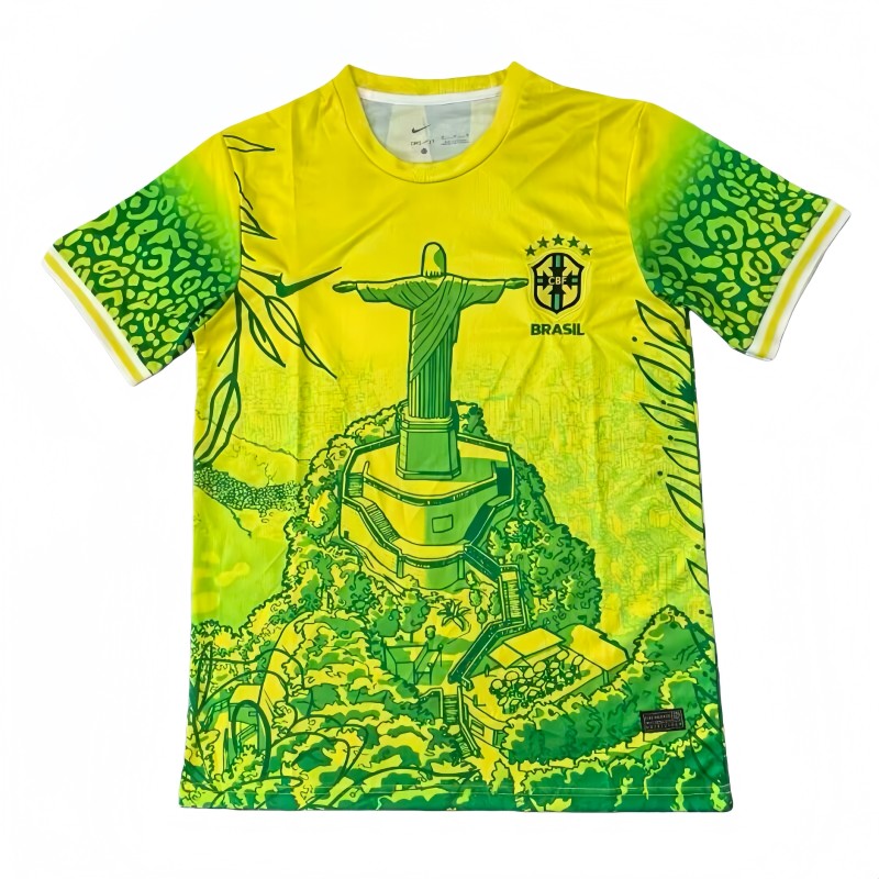 2025-26 Mens Brazil green Special Edition soccer jersey