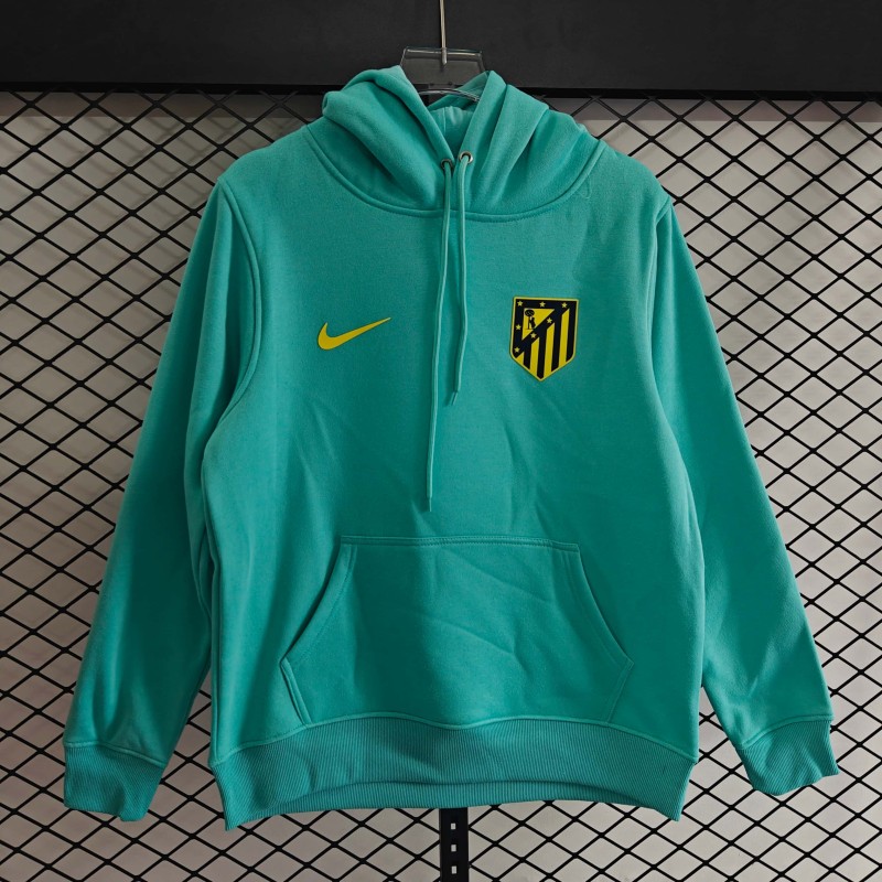 2025-26 Mens Atletico Madrid green hoody Hoodie Jersey