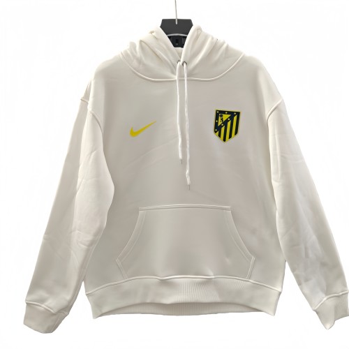 2025-26 Mens Atletico Madrid white hoody Hoodie Jersey