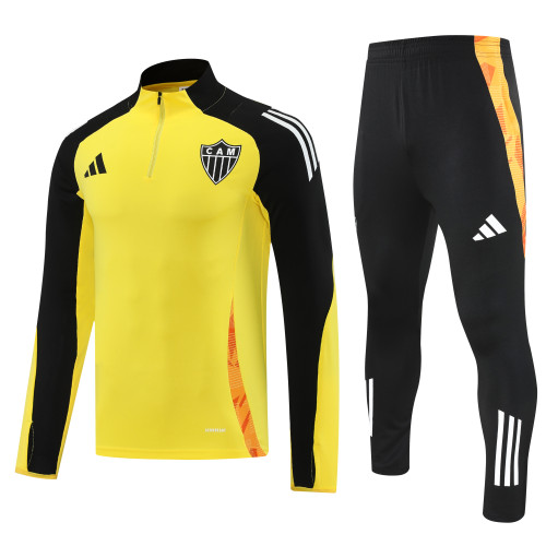 2025-26 Mens New Atlético Mineiro yellow Half Pull Tracksuit
