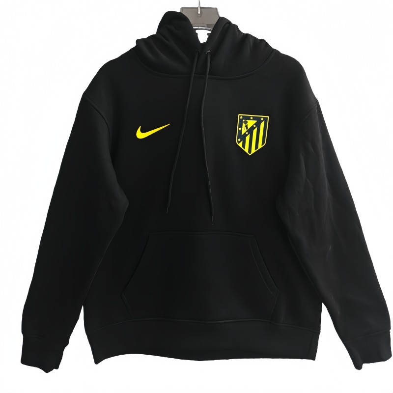 2025-26 Mens Atletico Madrid black hoody Hoodie Jersey