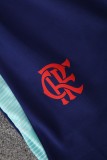 2025-26 Mens Flamengo royal blue Half Pull  Tracksuit