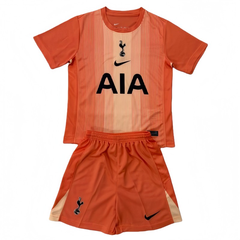 2025-26 Kids Tottenham Hotspur Goalkeeper orange soccer Jersey