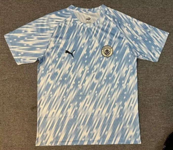 2025-26 Mens Manchester City  Blue/White Soccer jersey