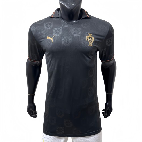 2026 Mens Portugal away black Player Soccer Jersey