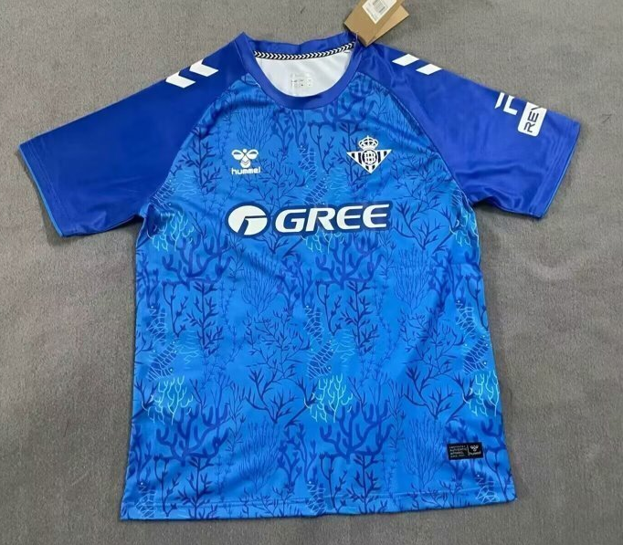 2025-26  Mens Real Betis Special Edition blue Soccer Jersey
