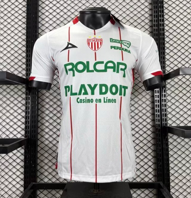 2025-26 Mens Necaxa home white Player version soccer jersey