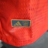 2026-27 Player version Mens Belgium  home red soccer Jersey