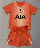 2025-26 Kids Tottenham Hotspur Goalkeeper orange soccer Jersey
