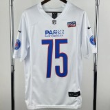 2025-26 Mens PSG Paris #75 Casual Edition White NFL Jersey