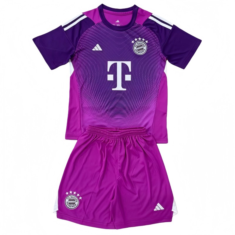 2025/26 Kids  Bayern Munich Purple Goalkeeper soccer  jersey
