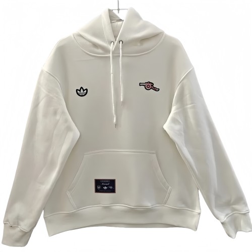 2025-26 Mens Arsenal White hoody Hoodie Jersey