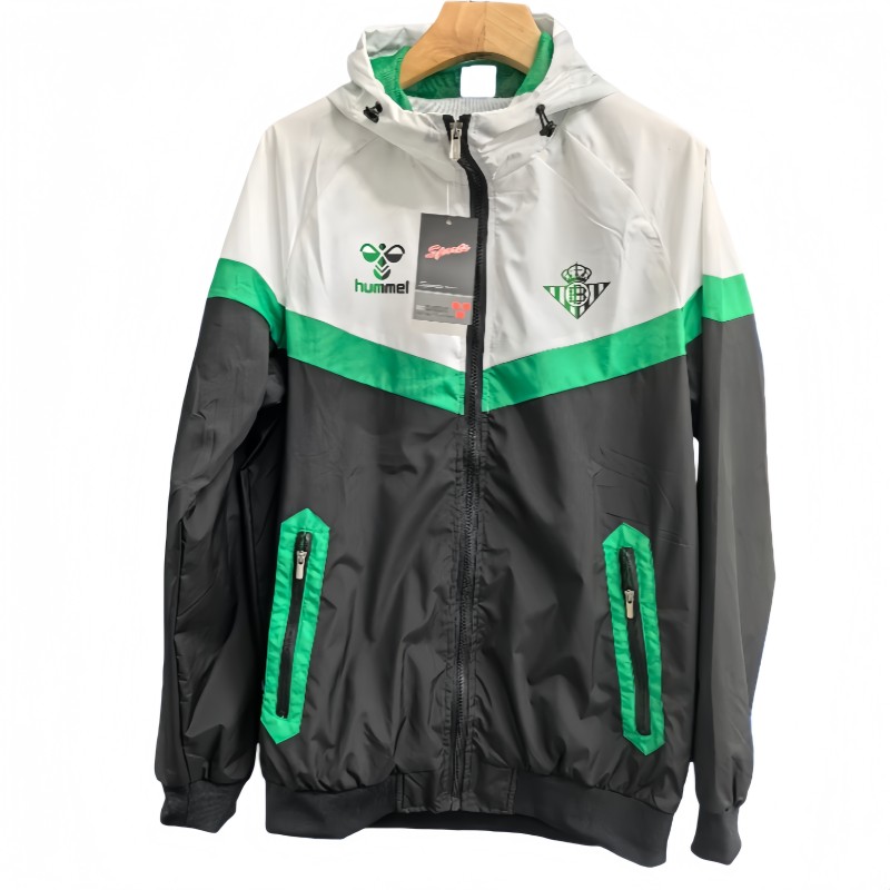 2025-26 Mens Real Betis white black windbreaker
