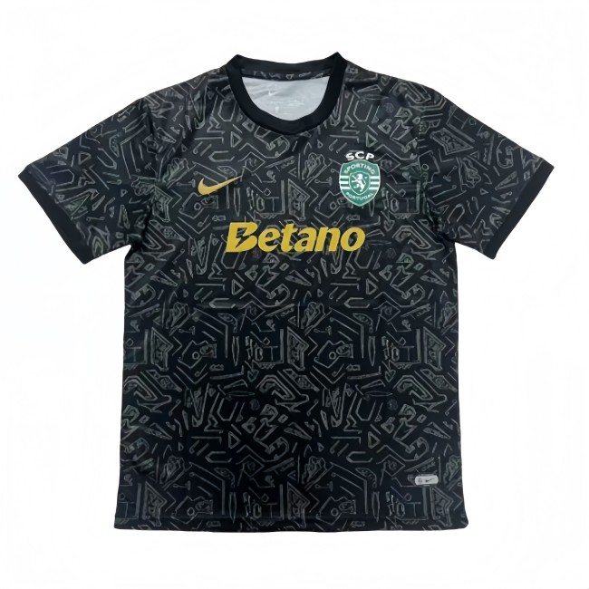 2025-26 Mens Sporting Lisbon Special Edition black soccer Jersey