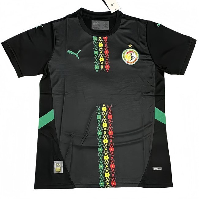 2025-26 Mens Senegal Black Training clothes Soccer Jersey
