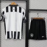 2025-26 kIDS  Botafogo home black white Soccer Jersey