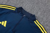 2025-26 Mens Boca Juniors  Royal blue Half Pull Tracksuit