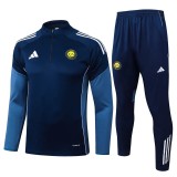 2025-26 Mens Al-Nassr Royal blue Half Pull Tracksuit