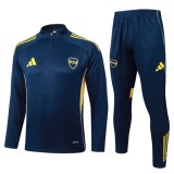2025-26 Mens Boca Juniors  Royal blue Half Pull Tracksuit