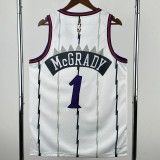 25-26 Raptors McGRADY #1 White Retro Top Quality Hot Pressing NBA Jersey