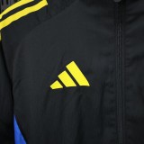 2025-26 Mens Manchester United black blue and yellow windbreaker