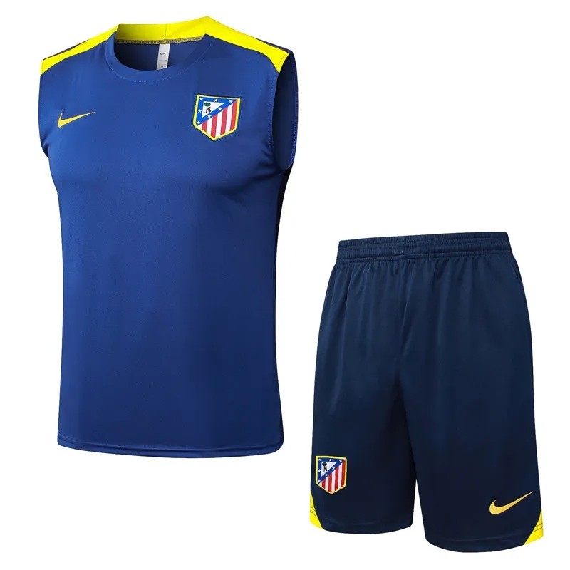 2025-26  Mens Atletico Madrid Royal blue vest short training suit