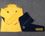 2025-26 Mens Boca Juniors Yellow Half Pull Tracksuit