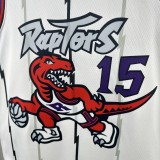 25-26 Raptors CARTER #15 White Retro Top Quality Hot Pressing NBA Jersey