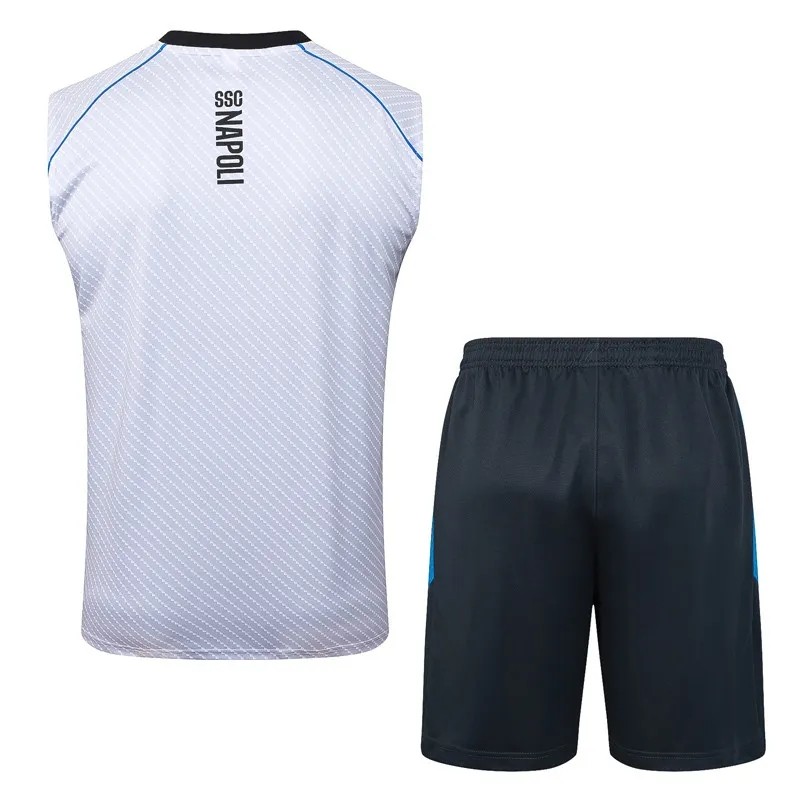 2025-26 Mens Napoli Light gray vest Training Short Suit
