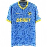 2025-26 Mens Wolves Third away blue soccer Jersey