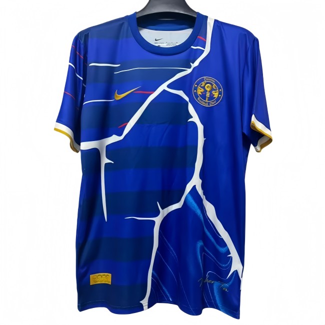 2025-26 Mens Chelsea Special Edition blue Fans Soccer Jersey