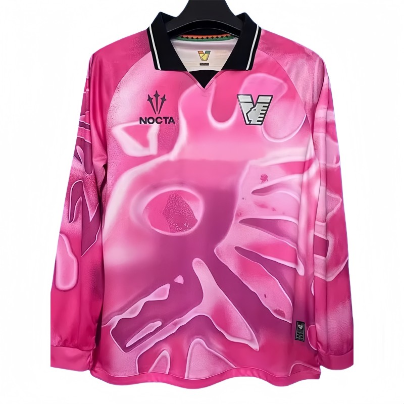 2025-26 Mens Venezia FC Pink Goalkeeper Long Sleeve Soccer Jersey