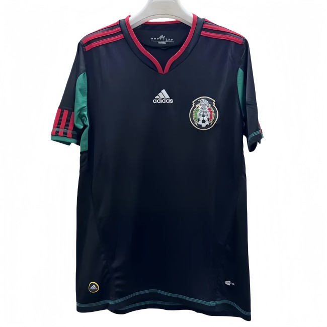 2010 Mexico Away black Retro Soccer Jersey