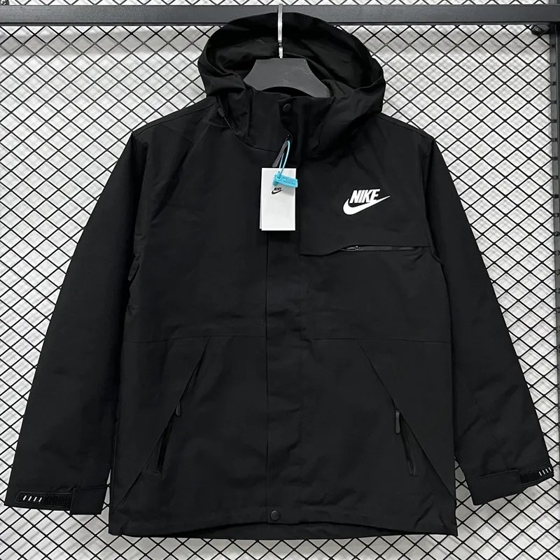 2025-26 NK Black Outdoor hoodie  windbreaker